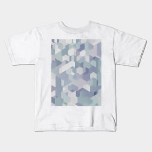 Abstract Geometric Hexagonal Pattern - camouflage Kids T-Shirt